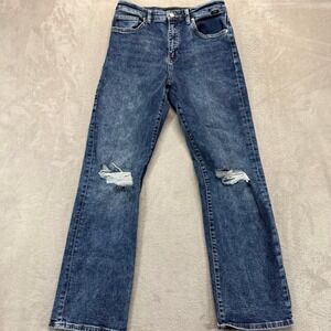 Mavi Jeans Women's 29 Barcelona High-Rise Loose Straight Distressed Ripped Denim